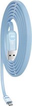 JOYROOM MS-1030M1 Creative Series 1m 3A USB naar 8-pins datasynchronisatie-oplaadkabel (blauw)