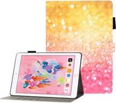 Voor iPad 5/6/7/8/9 3D-reliëfpatroon Horizontale flip lederen tas met houder & kaartsleuven en portemonnee (zand)