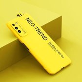 Voor Huawei Honor X10 GKK vloeibaar siliconen geverfd TPU-hoesje (geel)