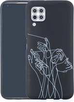 Voor Huawei P40 Lite Painted Pattern Soft TPU Case (Five Hands)