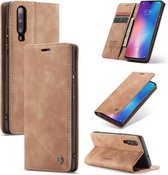 CaseMe-013 Multifunctionele Retro Frosted Horizontale Flip Leren Case met Kaartsleuf & Houder & Portemonnee Voor Xiaomi Mi 9 (Bruin)