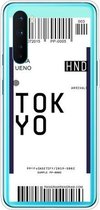 Voor OnePlus Nord Boarding Card Series Pattern TPU beschermhoes (Tokyo)