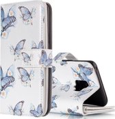 Voor Galaxy S9 bloemen vlinderpatroon horizontale flip lederen tas met houder en kaartsleuven en portemonnee