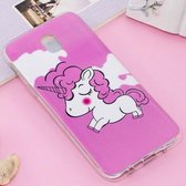 Voor Galaxy J3 (2017) (EU-versie) Noctilucent IMD Horse Pattern Soft TPU Back Case Protector Cover