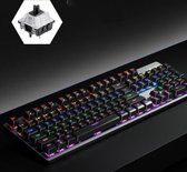 Inphic V910 mechanisch metalen bedraad toetsenbord Full-key non-rush gaming-toetsenbord, Kabellengte: 1,5 m, Kleur: Iron Grey Black Axis