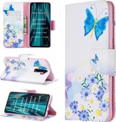 Voor Huawei Mate 30 Pro Gekleurde Tekening Horizontale Flip Leren Case met Houder & Kaartsleuven & Portemonnee (vlinderbloemen)