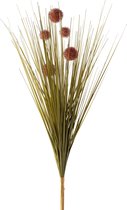 J-Line Bundel Gras Pomp Plastiek Groen/Bruin Small