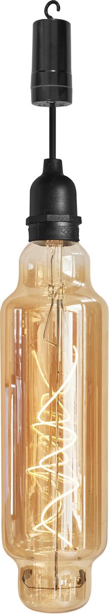 Luxform Lamp Ip44-tube 31 Cm Glas Zwart/transparant