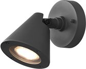 LED Tuinverlichting - Wandlamp Buitenlamp - Trion Kavani - GU10 Fitting - Rond - Mat Antraciet - Aluminium - BES LED