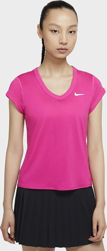 oogst Onderscheid sticker Nike Court Dry shirt dames roze | bol.com