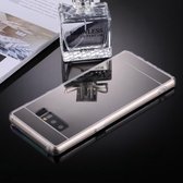 Voor Galaxy Note 8 Acryl + TPU Galvaniserende Spiegel Beschermende Cover Case (Zwart)