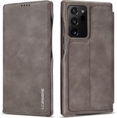 Voor Samsung Galaxy Note20 Ultra LC.IMEEKE Hon Ancient Series horizontale flip lederen tas met houder en kaartsleuf (koffie)