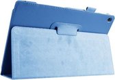 Litchi Texture Horizontale Flip Leren Case met Houder voor Asus ZenPad 10 Z300C (Blauw)
