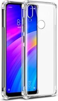 IMAK All-inclusive schokbestendige Airbag TPU-hoes voor Xiaomi Redmi 7, met schermbeschermer (transparant)