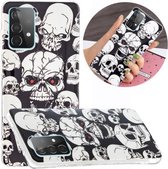 Voor Samsung Galaxy A52 5G Lichtgevende TPU mobiele telefoon beschermhoes (Ghost Head)