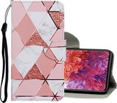 Voor Samsung Galaxy S20 FE 5G / S20 Lite Gekleurde Tekening Patroon Horizontale Flip Leren Case met Houder & Kaartsleuven & Portemonnee (Marmer)