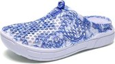 Hollow Hole Shoes Licht en Ademend Home Half Slippers Strandschoenen voor Dames, Maat: 37 (163Blue)