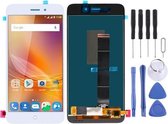 Lcd-scherm en digitizer volledige montage voor ZTE Blade A601 (wit)