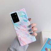 Voor Samsung Galaxy A51 Laser Marble Pattern TPU beschermhoes (Rainbow)