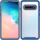 Voor Samsung Galaxy S10 sterrenhemel effen kleur serie schokbestendige pc + TPU beschermhoes (koningsblauw)