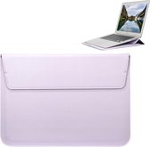 Universele envelopstijl PU lederen tas met houder voor ultradunne notebook-tablet-pc 15,4 inch, afmeting: 39x28x1.5cm (paars)
