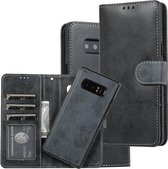 Voor Samsung Galaxy Note8 Retro 2 in 1 Afneembare Magnetische Horizontale Flip TPU + PU Leren Case met Houder & Kaartsleuven & Fotolijst & Portemonnee (Zwart)