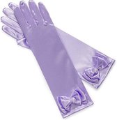 Ariel - Handschoenen met strik - Paars - Prinsessenjurk Accessoires