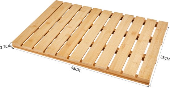 Transformeer je Ruimte met Stijlvolle teak houten douchemat - Comfort & Kwaliteit Gegarandeerd