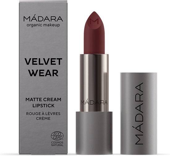 MÁDARA Velvet Wear Matte Cream Lipstick #35 Dark Nude - shea butter - vegan