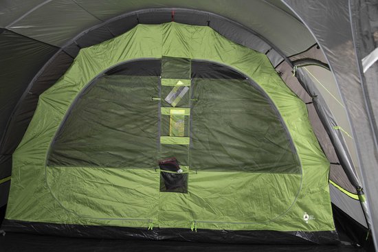 High Peak Tunneltent Bozen 5.0, 5 persoons, 2,0 m stahoogte, 4.000 mm waterdicht, verduisterde binnentent — afbeelding 2