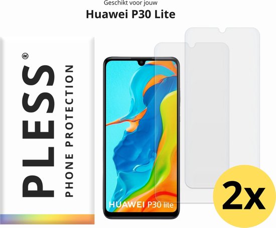 Huawei P30 Lite Screenprotector Glas - 2x - Pless® - Pless®