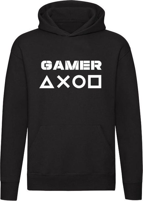 Gamer Hoodie Sweater Trui Zwart Joystick Controller Game