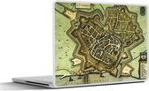 Laptop sticker - 10.1 inch - Kaart - Nederland - Geschiedenis - 25x18cm - Laptopstickers - Laptop skin - Cover