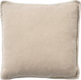 Dutch Decor - Coussin decoratif en coton - Bowie 45x45 cm - couleur: pantone Pumice Stone - beige