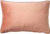 Dutch Decor FINN - Sierkussen velvet Muted Clay 40x60 cm - roze