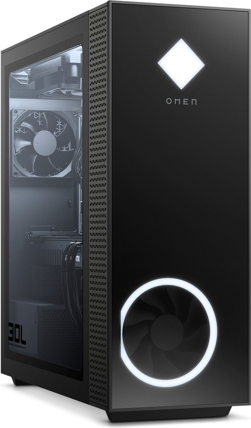 HP OMEN 30L GT13-1635nd i9-11900K Tower Intel® Core™ i9 32 GB DDR4-SDRAM 2000 GB SSD Windows 10 Home PC Zwart