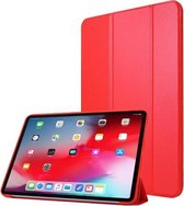 3-voudig horizontaal flip PU-leer + honingraat TPU schokbestendig hoesje met houder voor iPad Pro 11 2021 (rood)