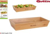 Bamboedienblad 32X16X5CM QUTTIN