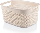 RESIN BASKET RECTANGULAR CREMA 6,6L 7HOUSE