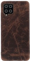 Minim Samsung Galaxy A42 Hoesje Back Cover Hoesje Bruin