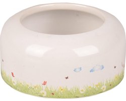 Flamingo Kiki - Eet- En Drinkpot Knaagdier - Eetpot Knaagdier Kiki Keramisch Rond Wit S 8,3x8,3x3,5cm 100ml - 1st - 116627 - 1st