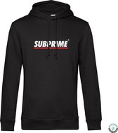 Subprime - Heren Hoodies Hoodie Stripe Black - Zwart - Maat XL