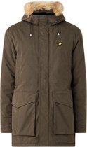 Lyle & Scott - Heren Jas winter Winter Weight Microfleece Lined Parka - Groen - Maat XL