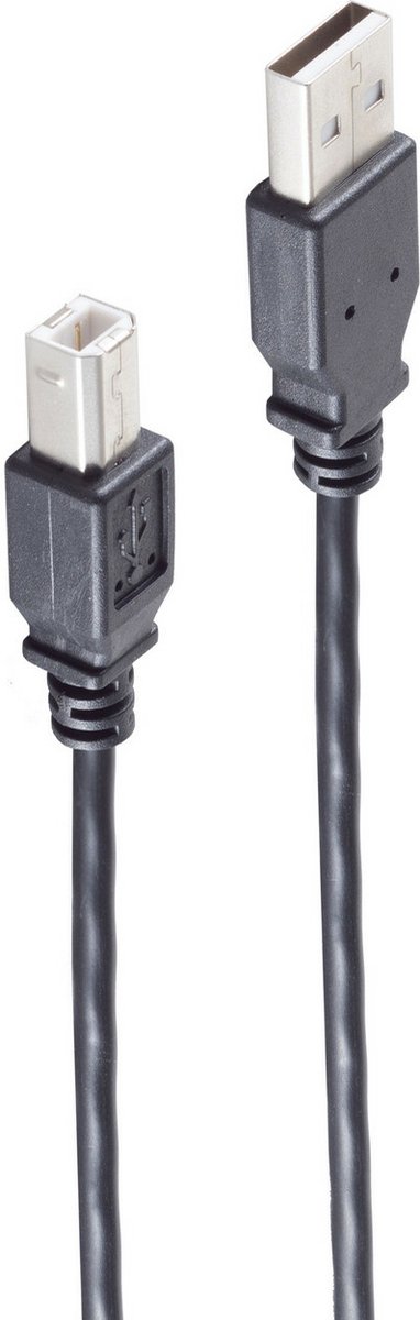 shiverpeaks BS13-23025 USB-kabel USB 2.0 1 m USB A USB B Zwart