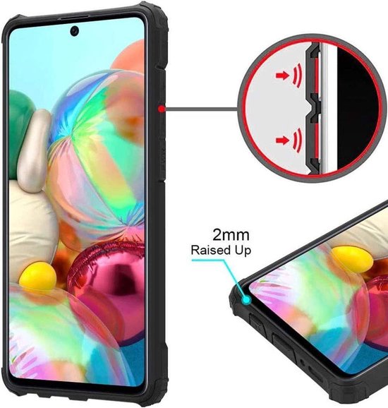 Coque Samsung Galaxy A20E Shock Proof Hybrid Backcover Noir