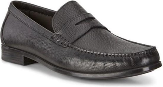 ECCO Dressed Black Moccasin Cow Verona Chaussures pour hommes Style: 661804
