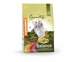 3x Fokker Country Balance Kattenvoer Wild en Gevogelte 2,5 kg
