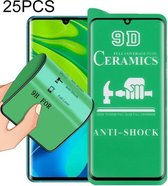 Voor Geschikt voor Xiaomi Mi Note 10 25 PCS 9D Volledig scherm Volledige lijm keramische film