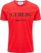 Iceberg Heren Since 1974 T-shirt Rood maat XXL