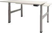 Zit Sta Bureau - Duo Elektrisch 180x80 logan -wit frame